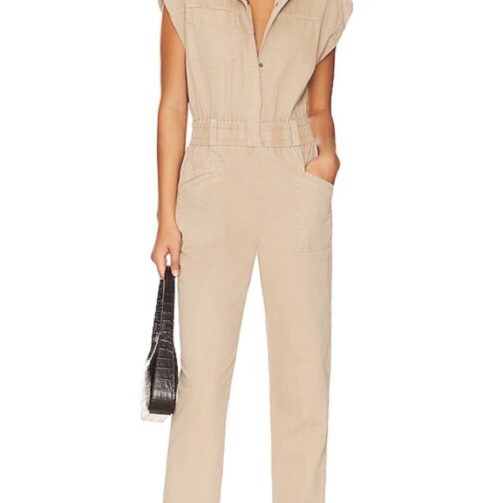 Rosie Jumpsuit in Sesame
PISTOLA
Color: Sesame